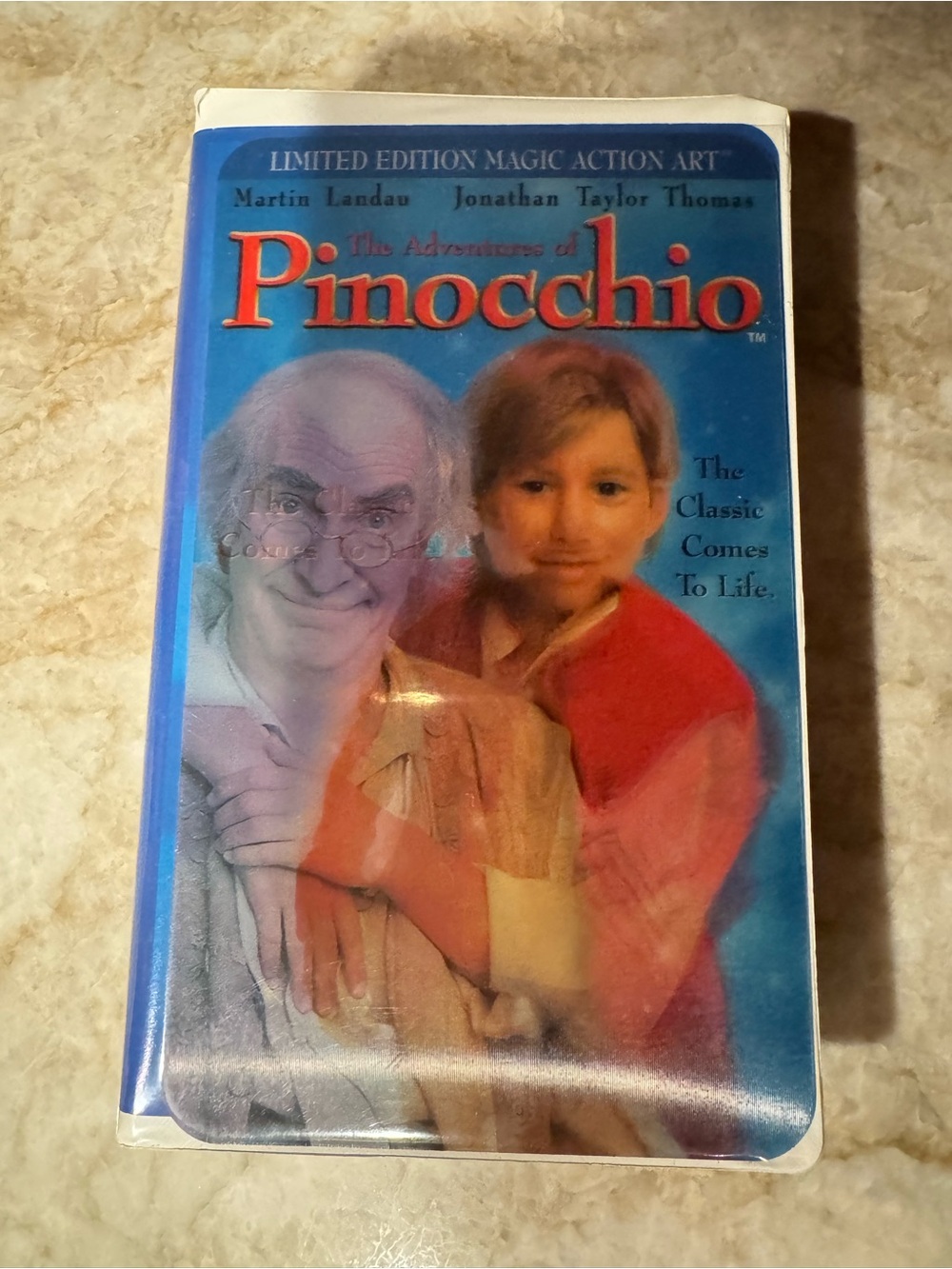 The Adventures of Pinocchio VHS - Blue & Red Cover
